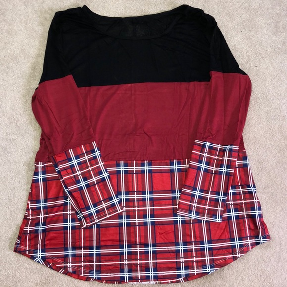 π·πHPπβ οΈ1 LEFT:Smalls Plaid Top w/ lace back!! - Picture 7 of 8